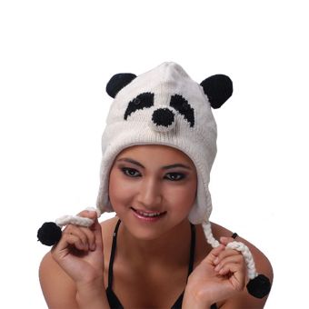 PANDA FACED ANIMAL HAT