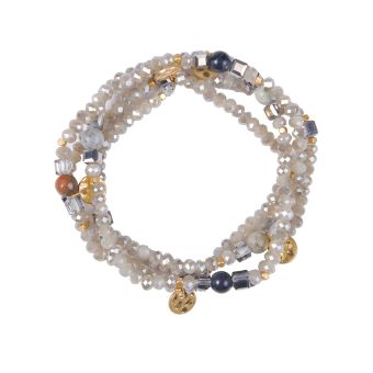 Multi Strand Bracelet Black Tone