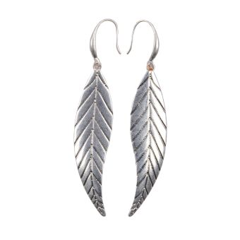 Feather Metal Earrings