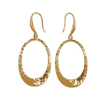Metal Oval Earrings