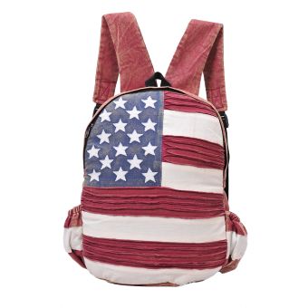 Red & White American Star & Stripes Backpack