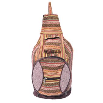 Multicolored Sling bag with Hemp Patch