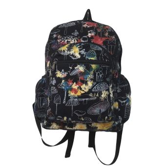 Hippie Tie Dye Mushroom Print Backpack Bag