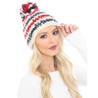Patterned Beanie TT Wool Hat