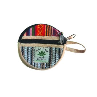Round Hemp Cotton Coin Purse