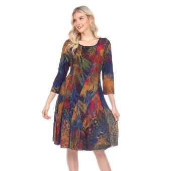 Half Sleeve Flowy Dress