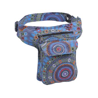 The Collection Royal Folk Theme Print and Embroidery Cotton Fanny Pack B