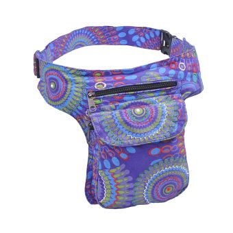 The Collection Royal Folk Theme Print and Embroidery Cotton Fanny Pack L