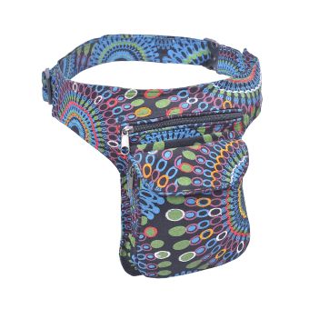 The Collection Royal Folk Theme Print and Embroidery Cotton Fanny Pack O