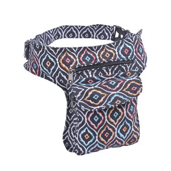 The Collection Royal Folk Theme Print and Embroidery Cotton Fanny Pack T