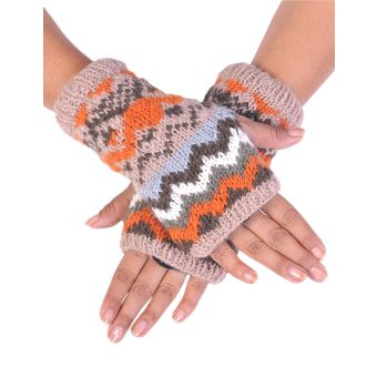 Tribal Knitted Woolen Handwarmer