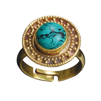 Gemstone circle Ring
