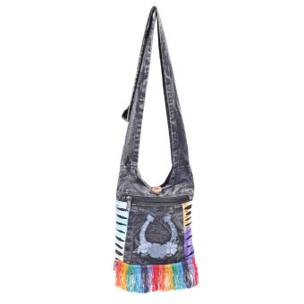Horse Shoes Embroidery Mini Hobo Bag