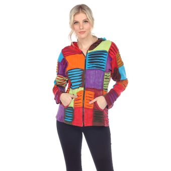 Square Patched and Razor Cut Jacket Fall Wash