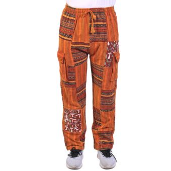 Cotton Stonewashed Patches Unisex Pants