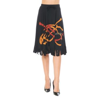 Hand Painted and Dyed Skirt