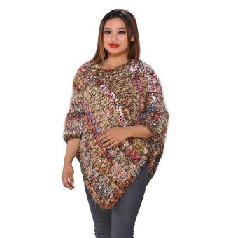 Recycled Silk Poncho *Reduced