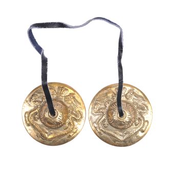 Double Dragon Finger Cymbals Tibetan Tingsha