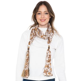 Cotton Tassel Scarf  *Reduced