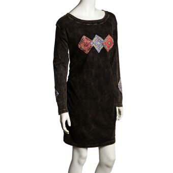 Long Sleeve Embroidery Dress