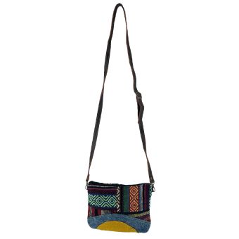 Cotton Patchwork Messenger Bag