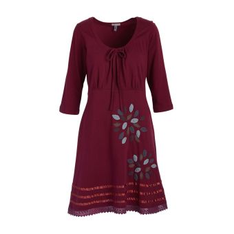 Cotton Dress with Patchwork