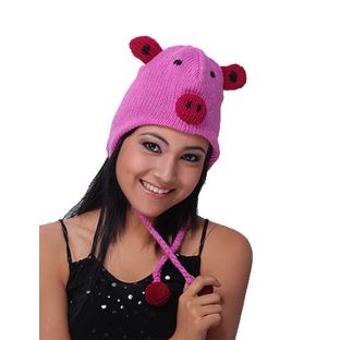 PIG FACED ANIMAL HAT